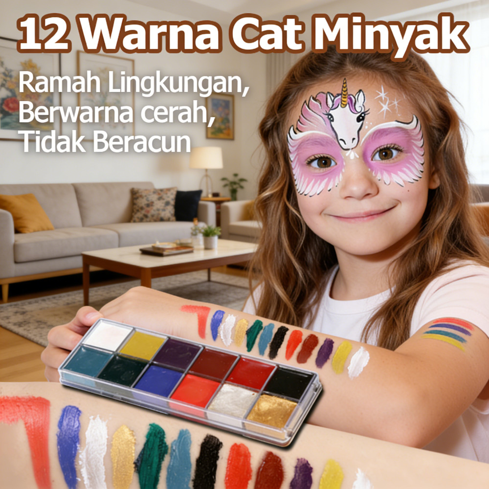 Wajah Painting Wajah Palette 12 Warna Body Face Painting Painting Body