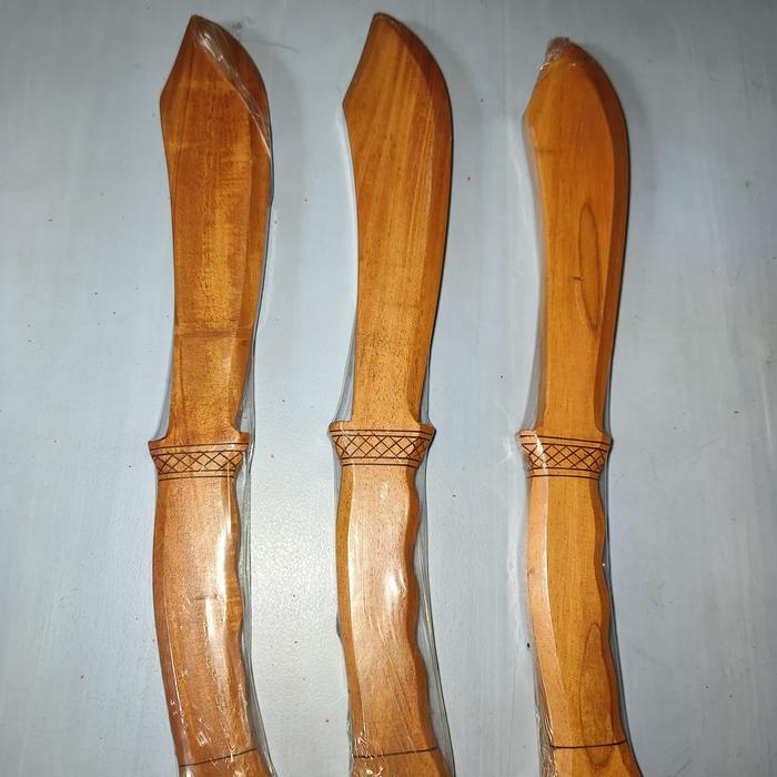 (Time Sport Store) pisau latih silat kayu training replika senjata tajam