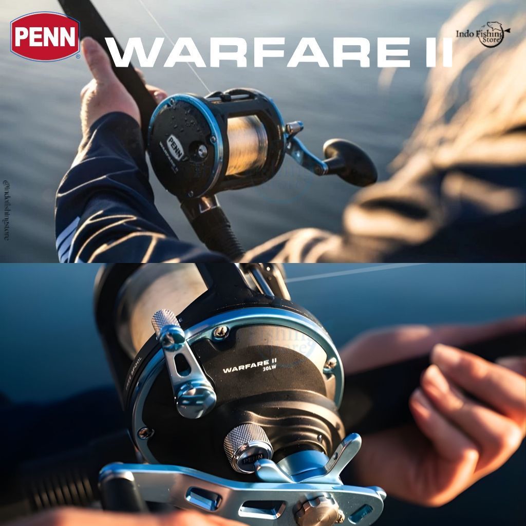 Reel Pancing Overhead PENN Warfare II Level Wind OH Saltwater Jigging 15LWLH 20LWLH 20LW Mancing Lau