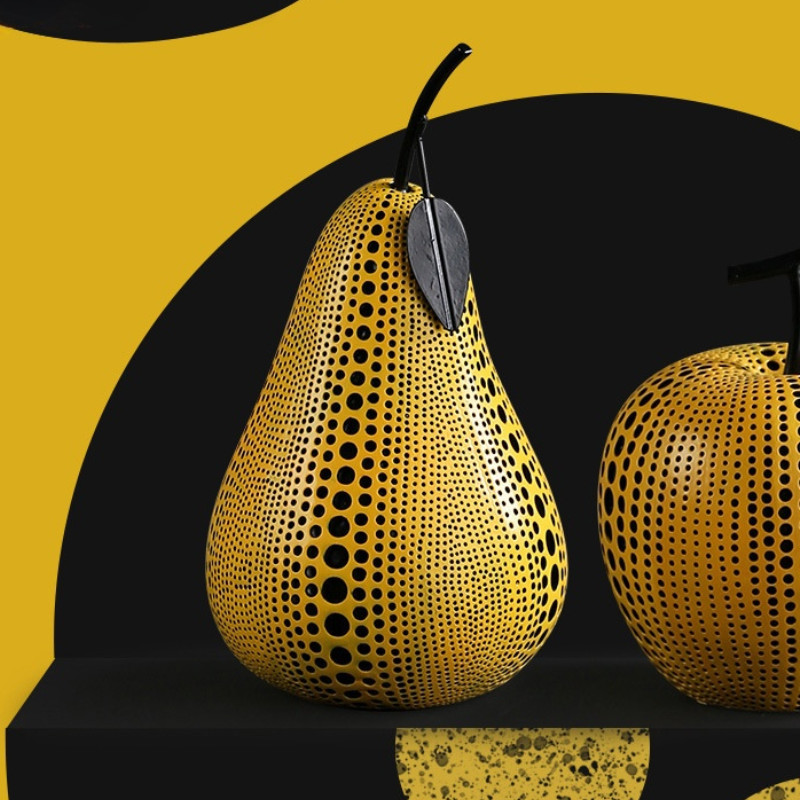 Pok Dot Art Pumpkin Statue Decoration Room Decoration Resin Statue Desk Decoration Home Decoration s