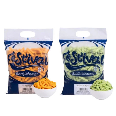 Festival Snack Stik Aneka Rasa 200gr / Festival Snack Enak / Snack Lebaran / Makanan Ringan Enak Sti