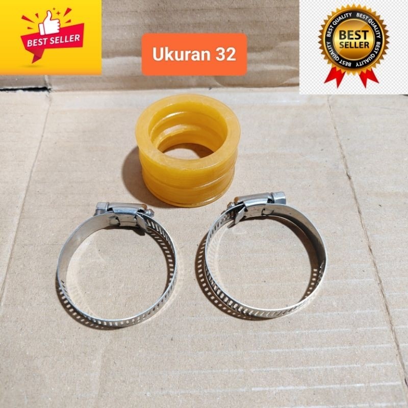 Karet Intek Intake Manipol Manipul Maniful Set Klem Kleman Karbu Carbu Karburator Carburator Motor B