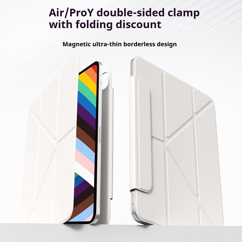 RBP Y-Shaped Fog Case Magnetic iPad A16 10/11th Gen, iPad Pro 11 13 12.9 Air 11 Air4/5 mini 6 With M