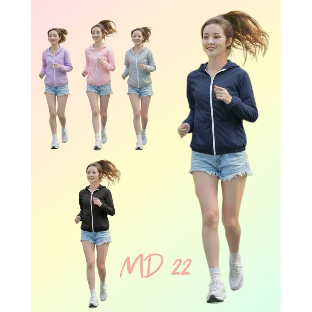 PROMO Jaket Parasut Semi Transparan Polos Tanpa Brand One Saize Warna Jaket Putih Kuning Ungu Merah 