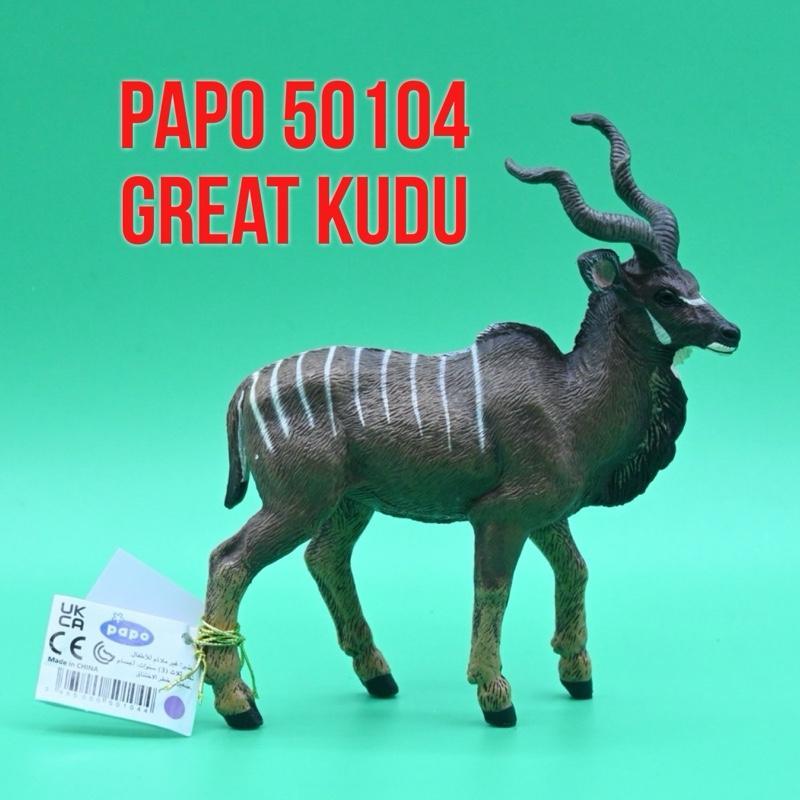 PAPO 50104 | Great Kudu Greater Kudu Besar Tragelaphus Strepsiceros  | Mainan Figure Binatang Miniat