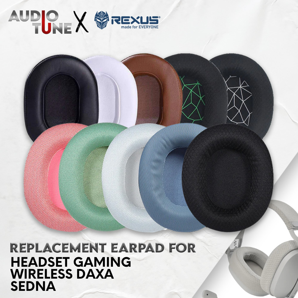 Earcup Earcushion Earpad  Rexus Headset Gaming Wireless Daxa Sedna Busa Bantalan Foam Pad