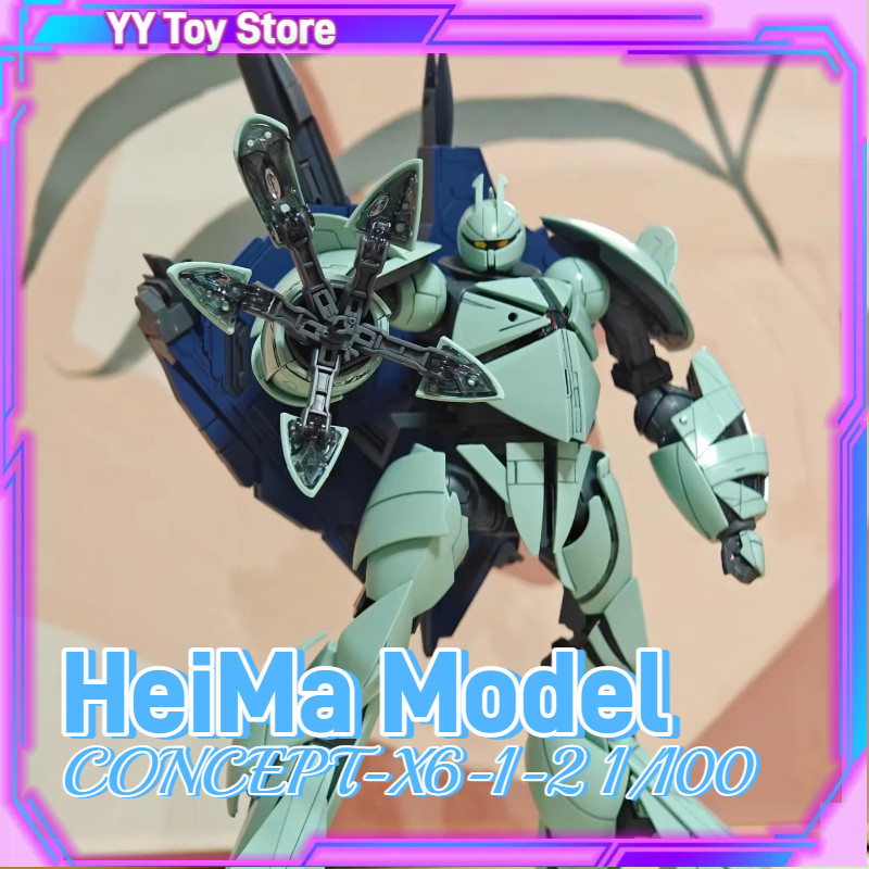 HEIMA Model Anime Action Figure 1/100 MG Concept-X 6-1-2 Turn X Assembly Model Kits Plastic skeleton