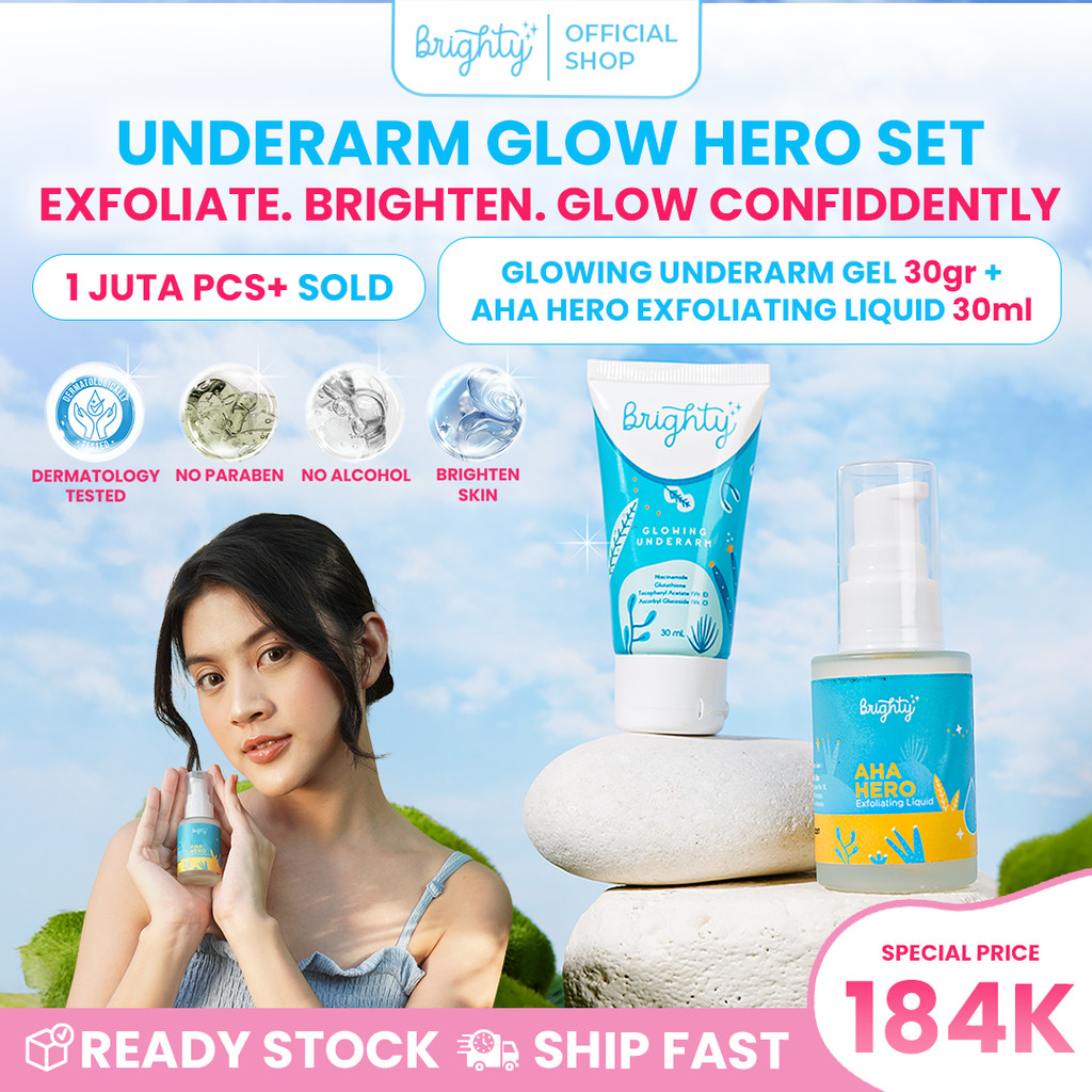 Brighty Glowing Underarm X Aha Hero Serum Pencerah Ketiak