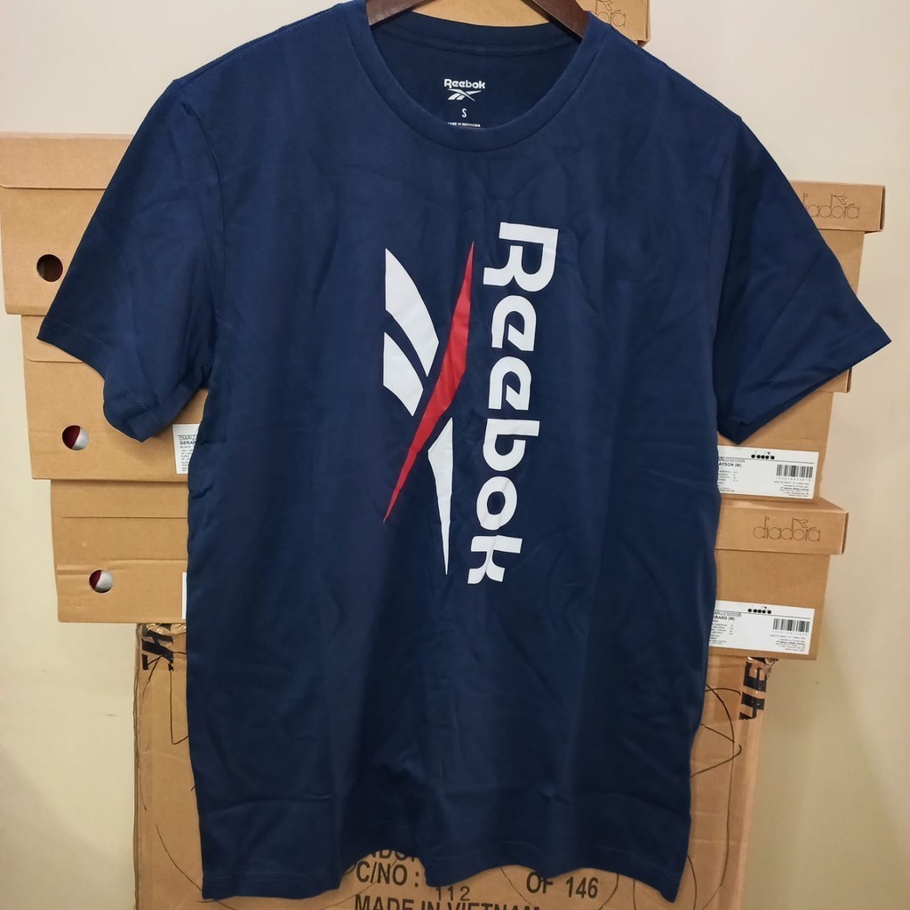 ORIGINAL SALE 70% KAOS KATUN REEBOK 0MT501NV NAVY MEN