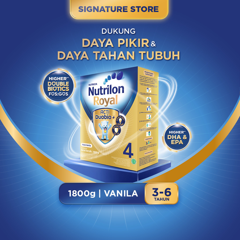 Nutrilon Royal 4 Vanila 1800 gr, Susu Bubuk untuk Usia 3-6 Tahun