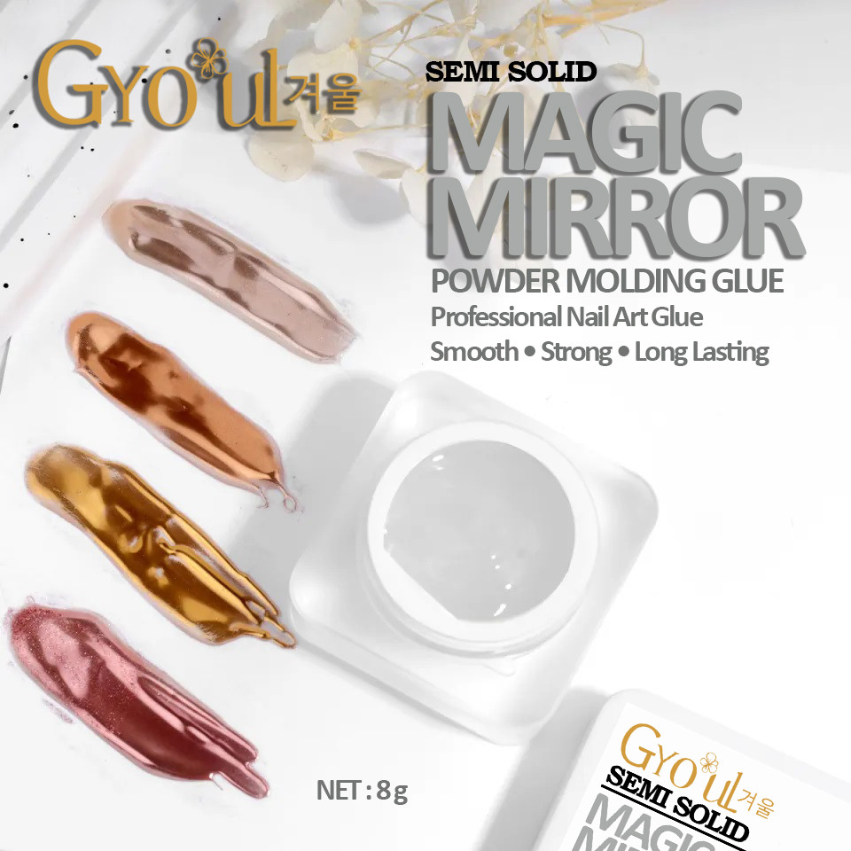 Gyo-uL Semi Solid Magic Mirror Powder Molding Gel | Magic Mirror Effect Nail Molding Gel | Nail Art