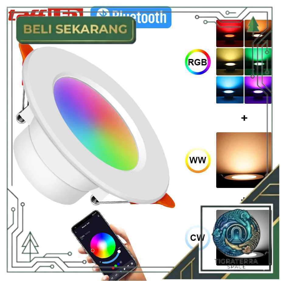 smart LED bulb Downlight 10W RGBCW bluetooth tuya