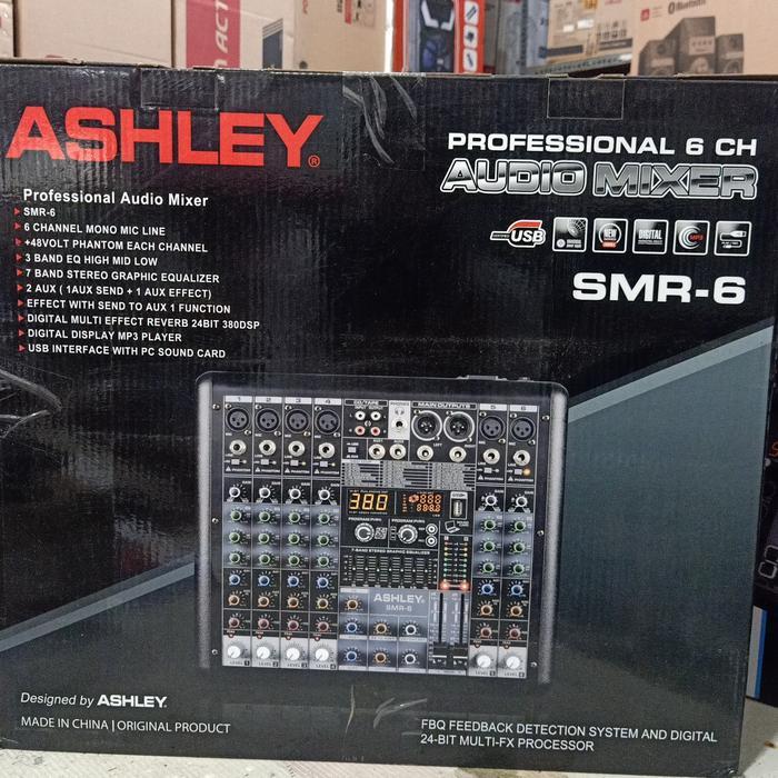audio mixer profesional 6 Chanel SMR 6 original terbaru 100% Ashley