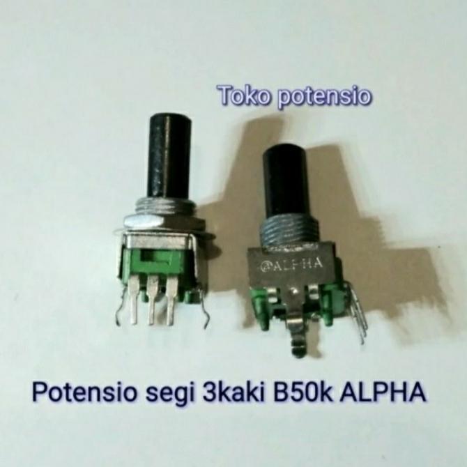 potensio segi 3kaki 50k hijau alfa