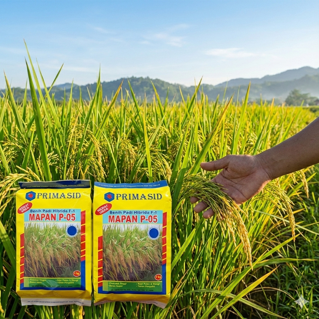 lazPickBenih Padi Hibrida MAPAN P-05 Kemasan 1 kg. Daya kecambah 80 % ( STOCK READY ) #padi mapan 05