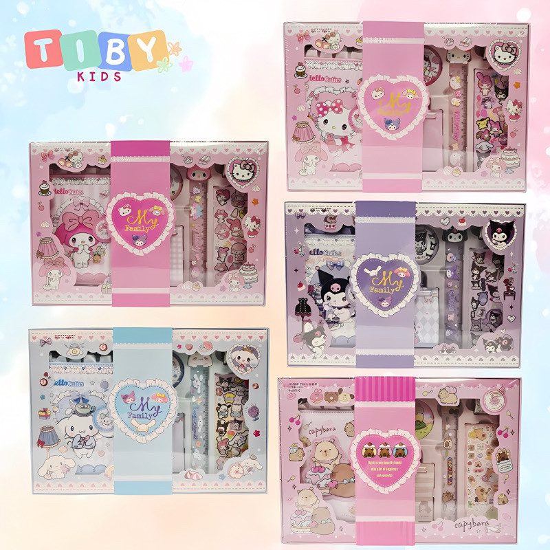 (Xilas) GB02 / Notebook Gift Box / Hadiah Notebook (TERMURAH) / Gift Set Notebook Sanrio / Set Alat 