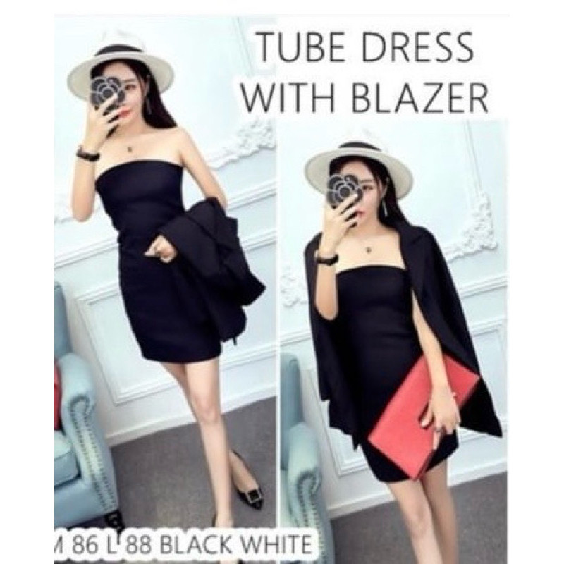 SET DRESS BLAZER HITAM