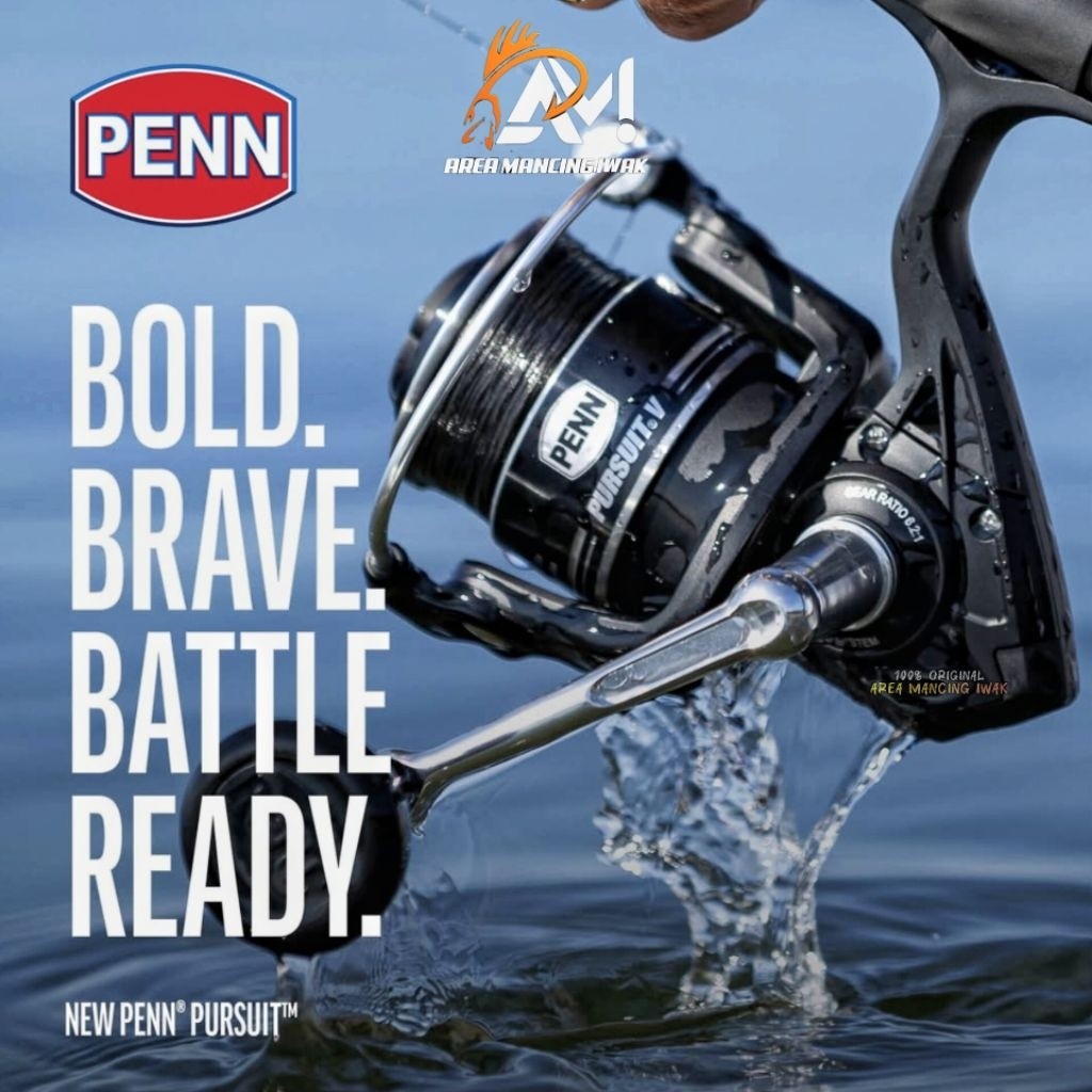 Reel PENN PURSUIT V 2500 3000 4000 5000 6000 8000 4+1BB WATERPROOF - Power Handle