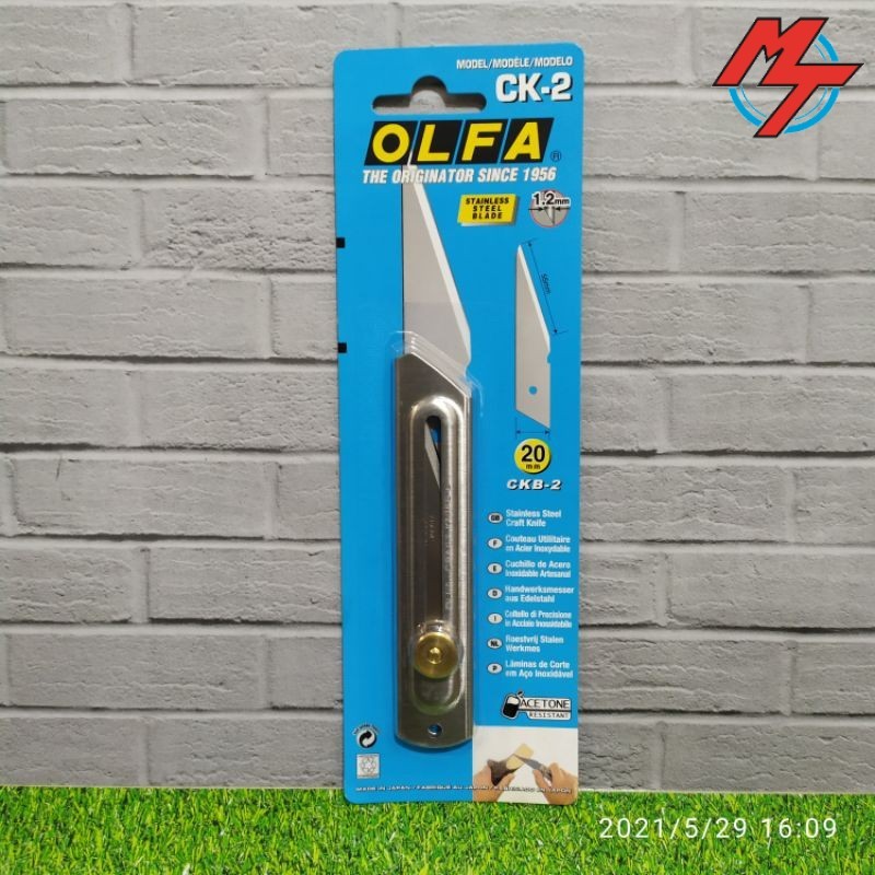 OLFA CK-2 Pisau Cutter Tanaman Stainless Steel Craft Knife