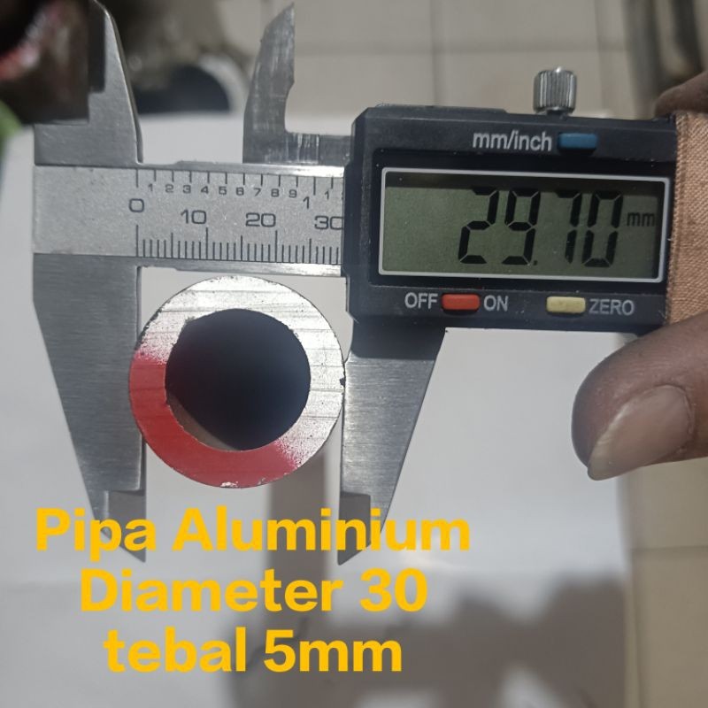 Pipa Aluminium od 30 x id 20 x 500