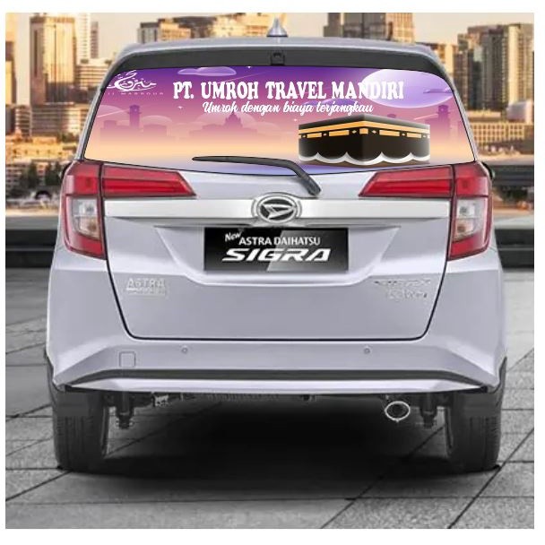 Stiker Kaca Belakang Mobil Sticker One Way Oneway Sigra  Sticker mobil Kaca Belakang Toyota Calya