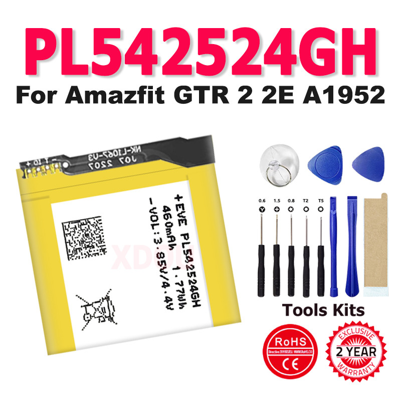 Battery PL542524GH PL552624 For Amazfit GTR 2 2E A1952 Smart Watch Battery PL542524 542524 Battery +