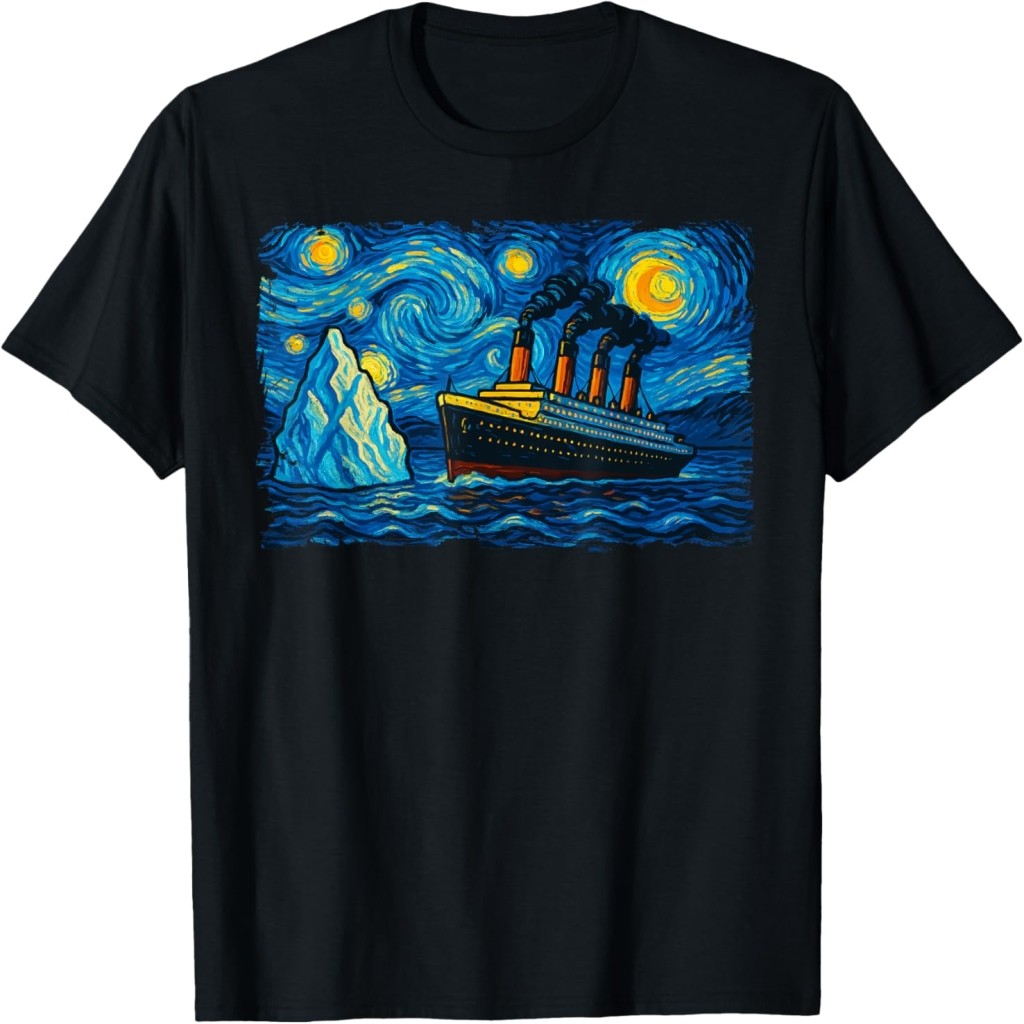 Retro Titanic Pria Wanita Anak-anak Kuno Titanic Kaos