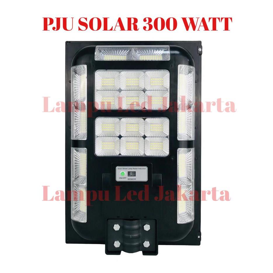 Lampu PJU solar 300watt 300w remote. Street light solar panel 300watt