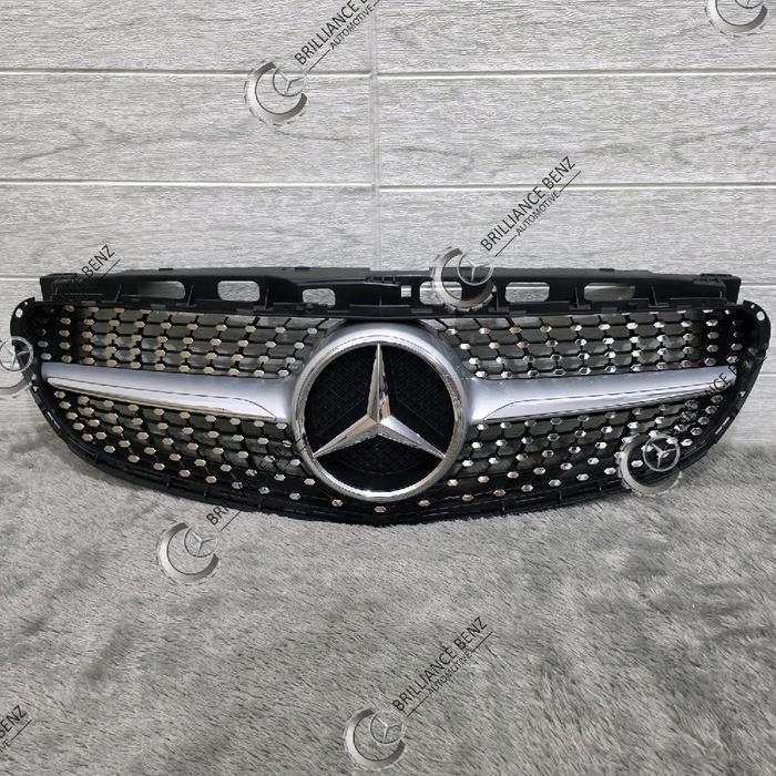 GRILL DIAMOND MERCEDES BENZ W212 FACELIFT 2013-2016 GRILLE DIAMOND MERCY W212 - SILVER