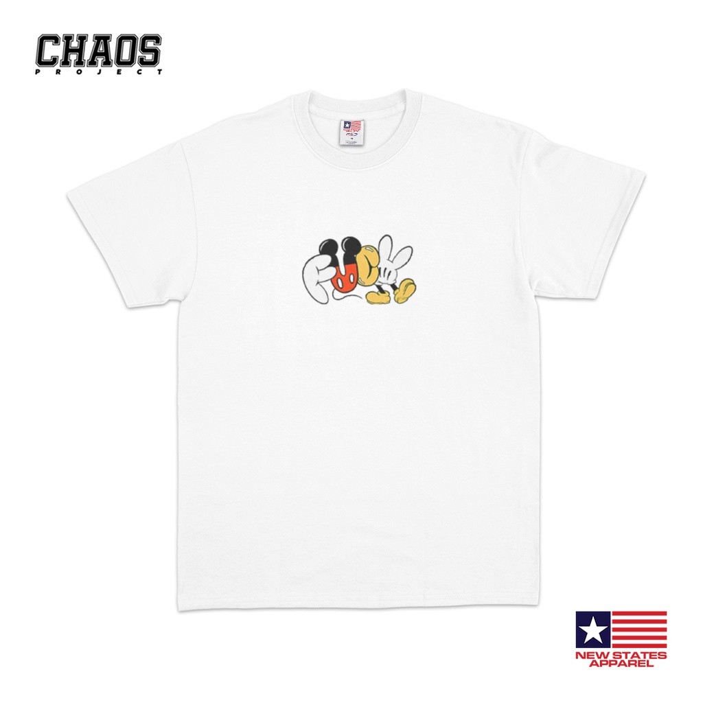 Kaos Unisex Mickey Mouse - Mickey Fuck Font | Cartoon T shirt