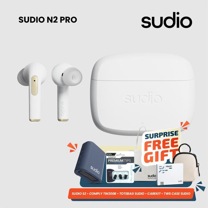 Sudio N2 Pro True Wireless Bluetooth in-Ear Eauds with ANC - Black, N2 PRO