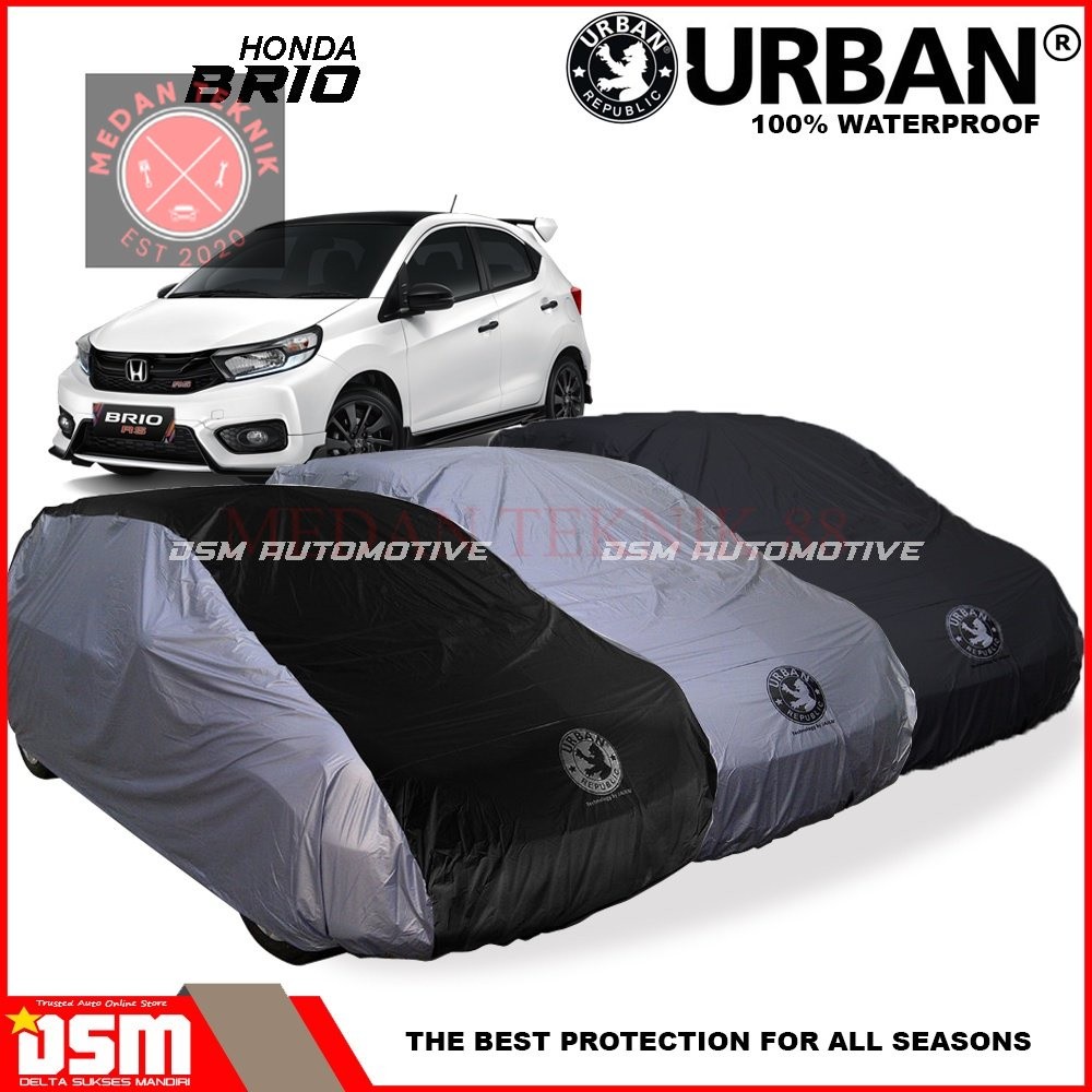 MEDANTEKNIK88 Urban / Cover Mobil Honda Brio 100% Waterproof / Aksesoris Mobil Brio Urbanite / DSM