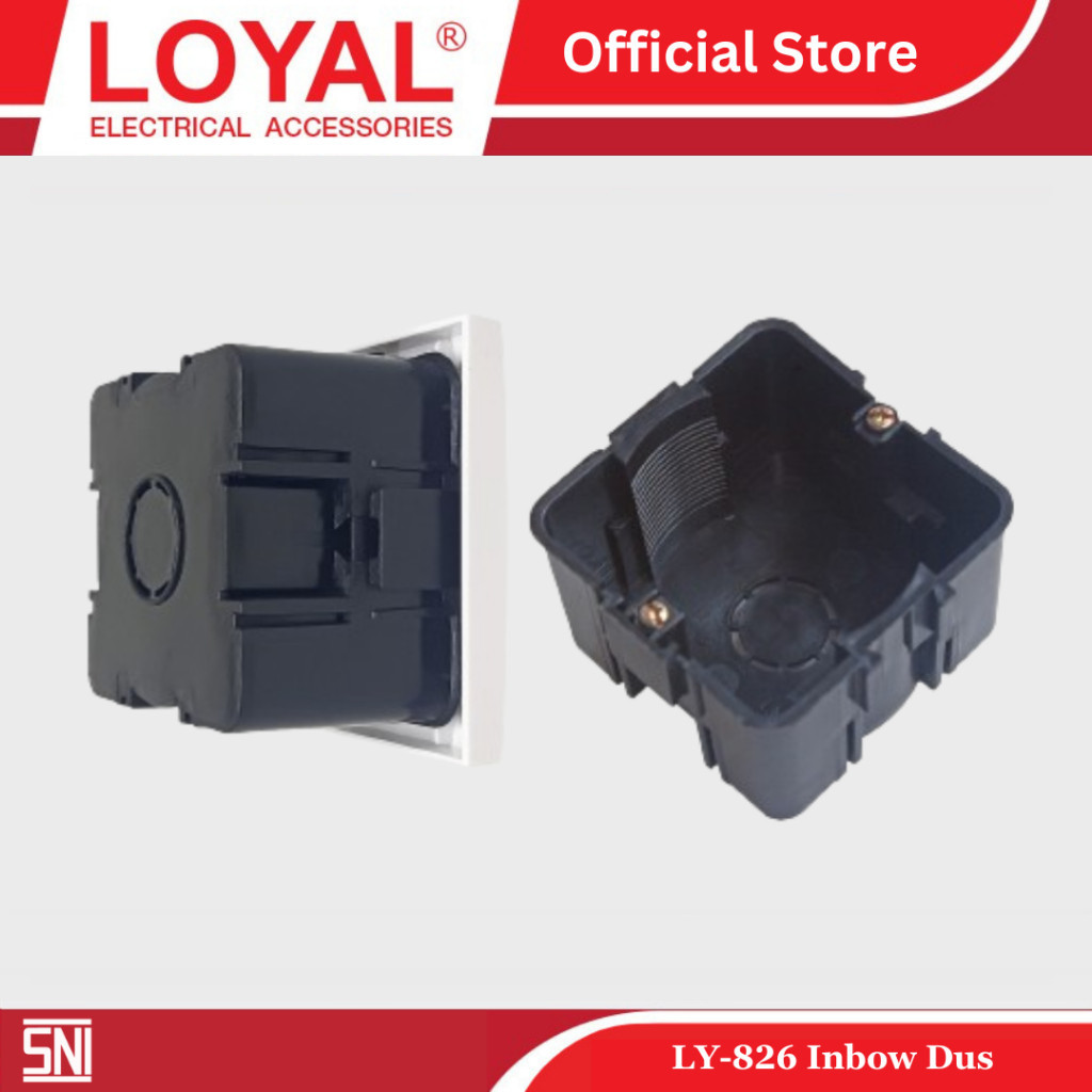 LOYAL IB DOOS Box Kotak Tanam Saklar LY-826 - SAKLAR STOP KONTAK SNI inbowdus