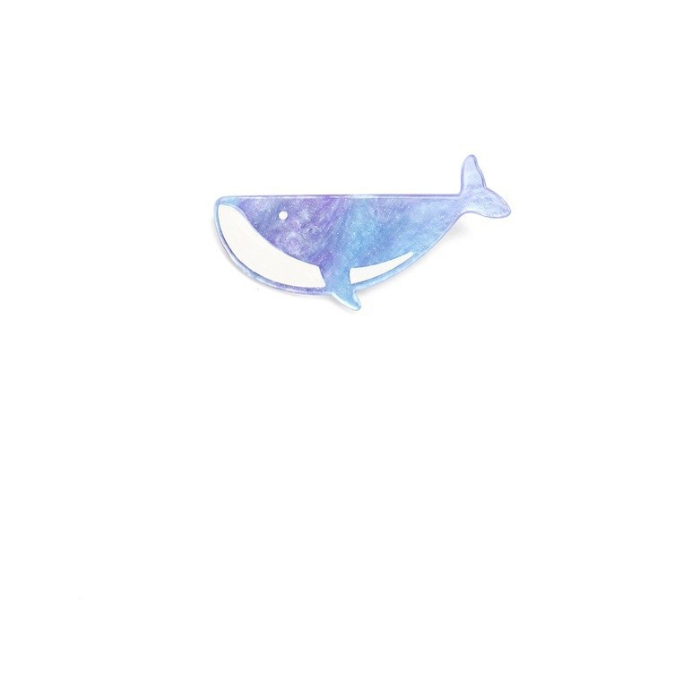 Klip Rambut Anak Perempuan Simple dan Lucu Biru Dolphin - Aksesoris Rambut Trendy, Clip Rambut Kawai