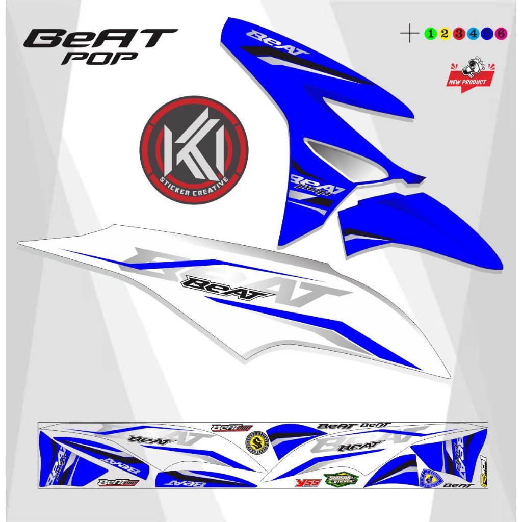 VARIASI STRIPING MOTOR BEAT POP VARIASI LIS / STICKER STRIPING MOTOR BEAT POP