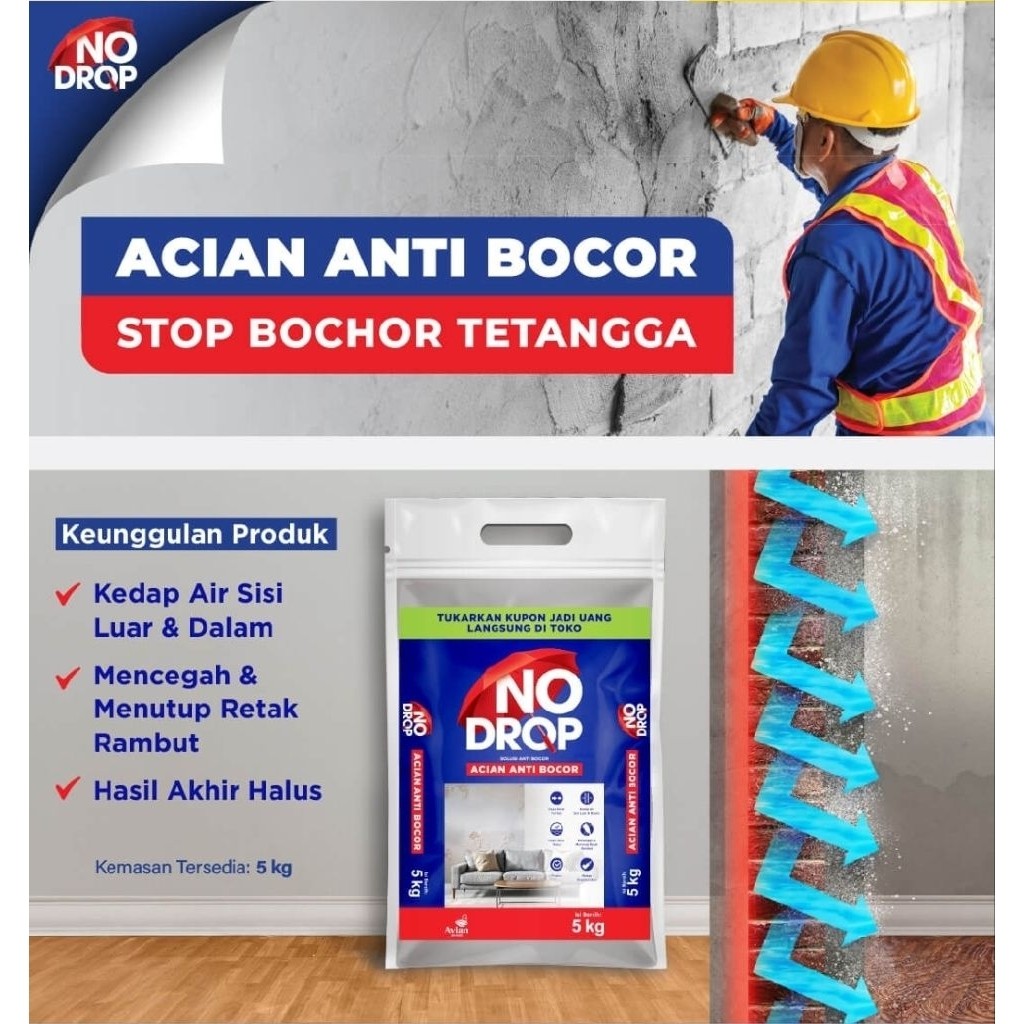 NODROP NO DROP ACIAN PLAMIR INSTAN ANTI BOCOR 5KG