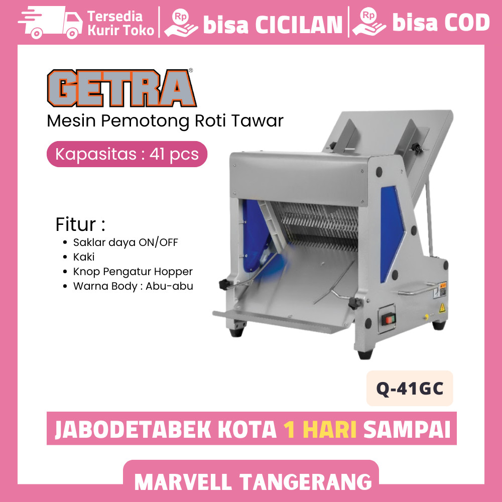 Bread Slicer Getra Q41GC Mesin Pemotong Roti Tawar 41 Mata Pisau Original Garansi Resmi