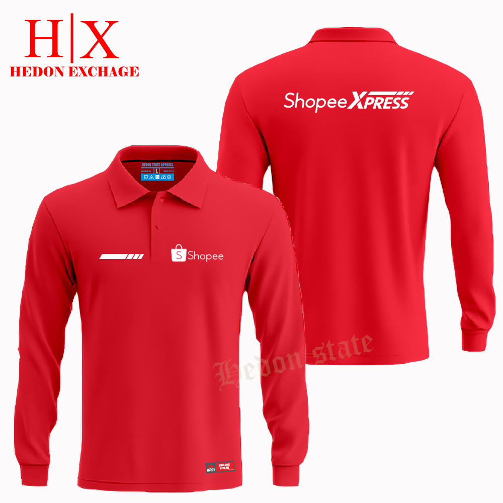 Hedon State - Poloshirt Panjang Spx-Express Baju Kaos Kerah Pria Wanita Seragam Kekinian