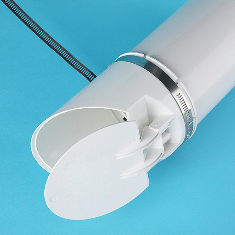 Tutup Pembuangan PVC 2 Inch Backflow Valve Anti Bau Anti Tikus Klep Anti Kecoa dengan Ferrule Stainl