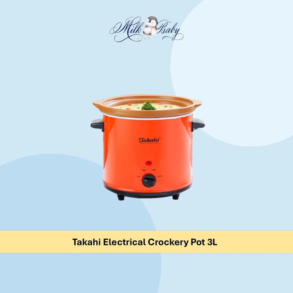 Takahi Electrical Crockery Pot 3L - Slow Cooker