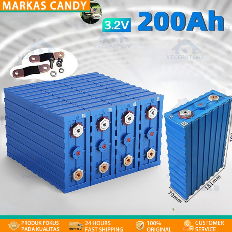 200Ah CATL/BYD Baru Lifepo4 Baterai 3.2V 200Ah lifepo4 Baterai cell Lithium iron phosphate deep cycl