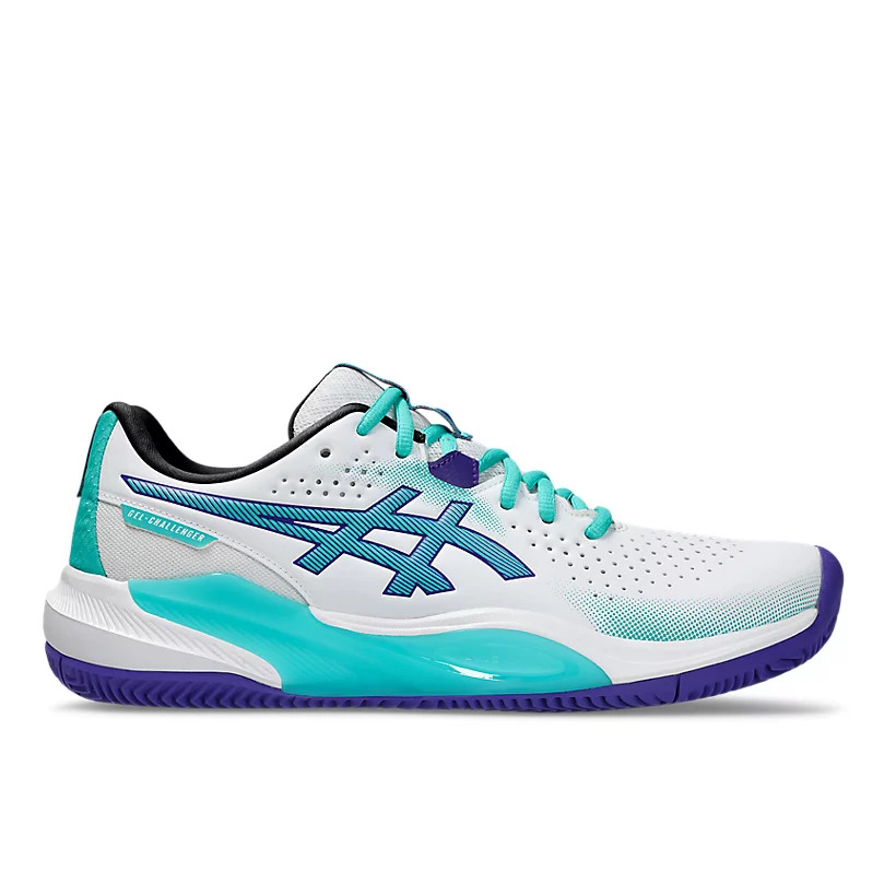 Sepatu Tenis Padel Pria Asics GEL-CHALLENGER 15 CLAY White Sea Glass Original 1041A508-103
