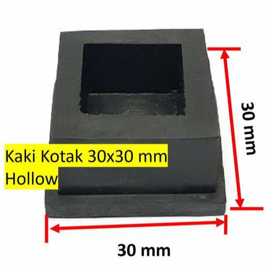 Karet Kaki Besi Holo 30x30