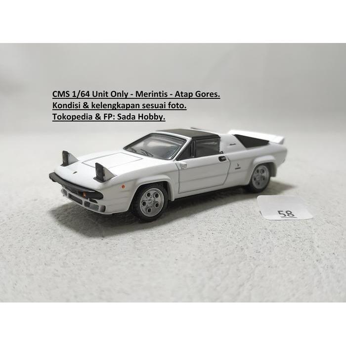 Diecast CMS Lamborghini Silhoutte Putih 1/64 Loose SBAtoys