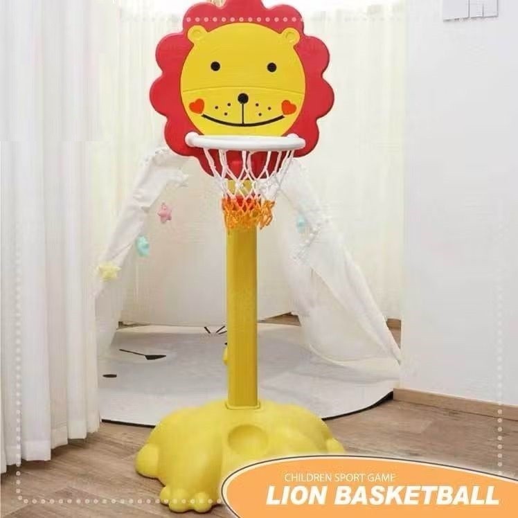 Best Seller - Mainan Anak Lion Basketball Stand Dart Ring Game Bola Basket 3 in 1 JM-MS006