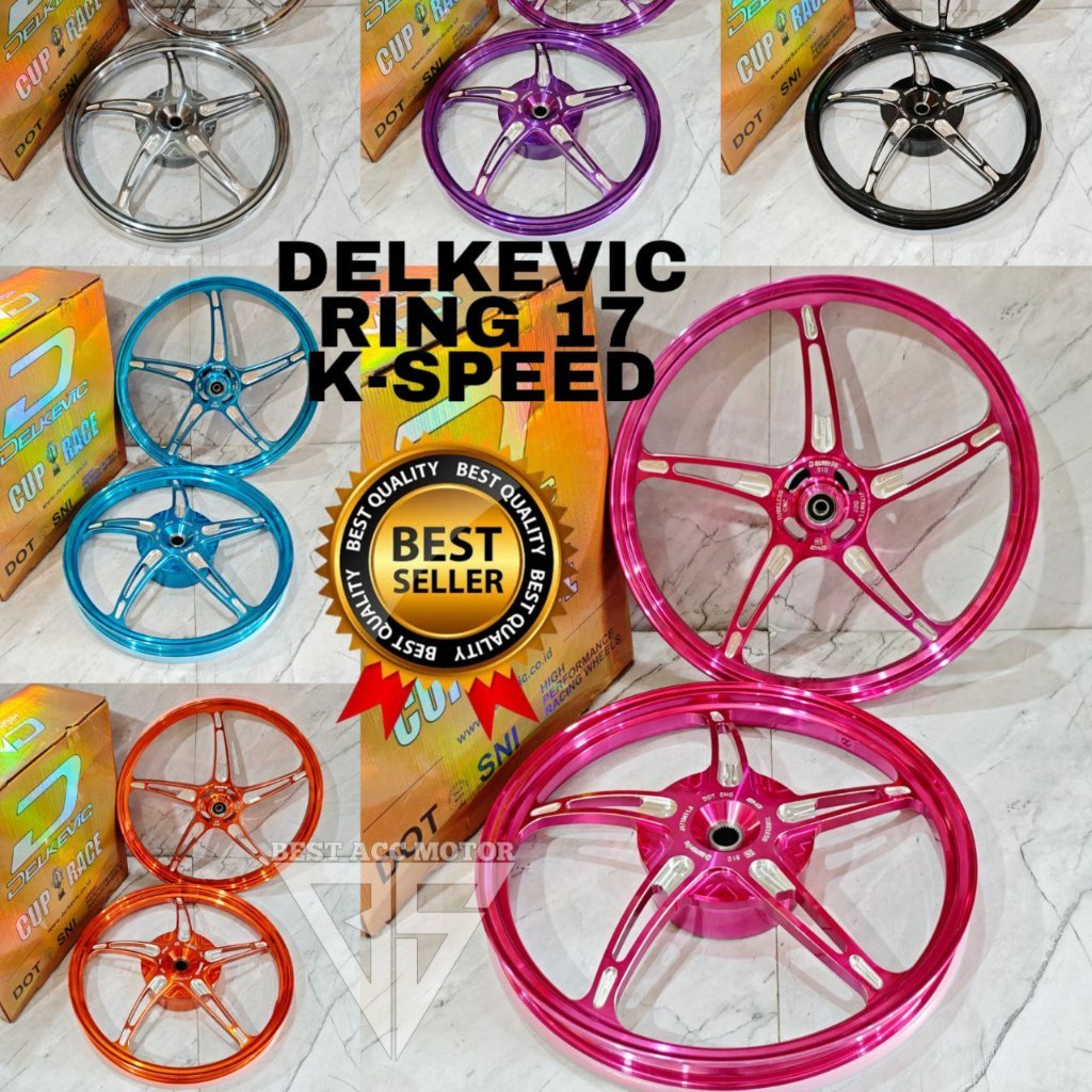 READY - VELG DELKEVIC RING 17 BEAT SCOOPY GENIO VARIO 125 150 MIO SPORTY MIO SOUL RING 17 MODEL BINT