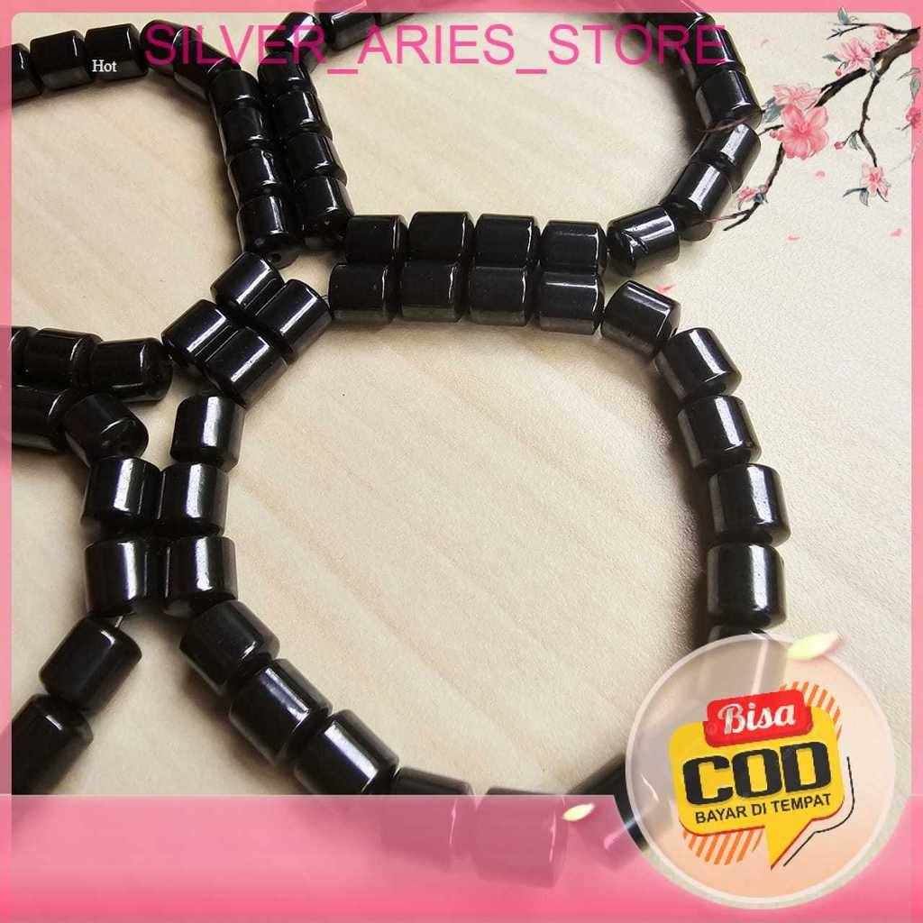Silver Aries Store. Gelang Hitam Magnetic / Nempel Magnet dan Besi / Gelang Kesehatan Magnetic untuk