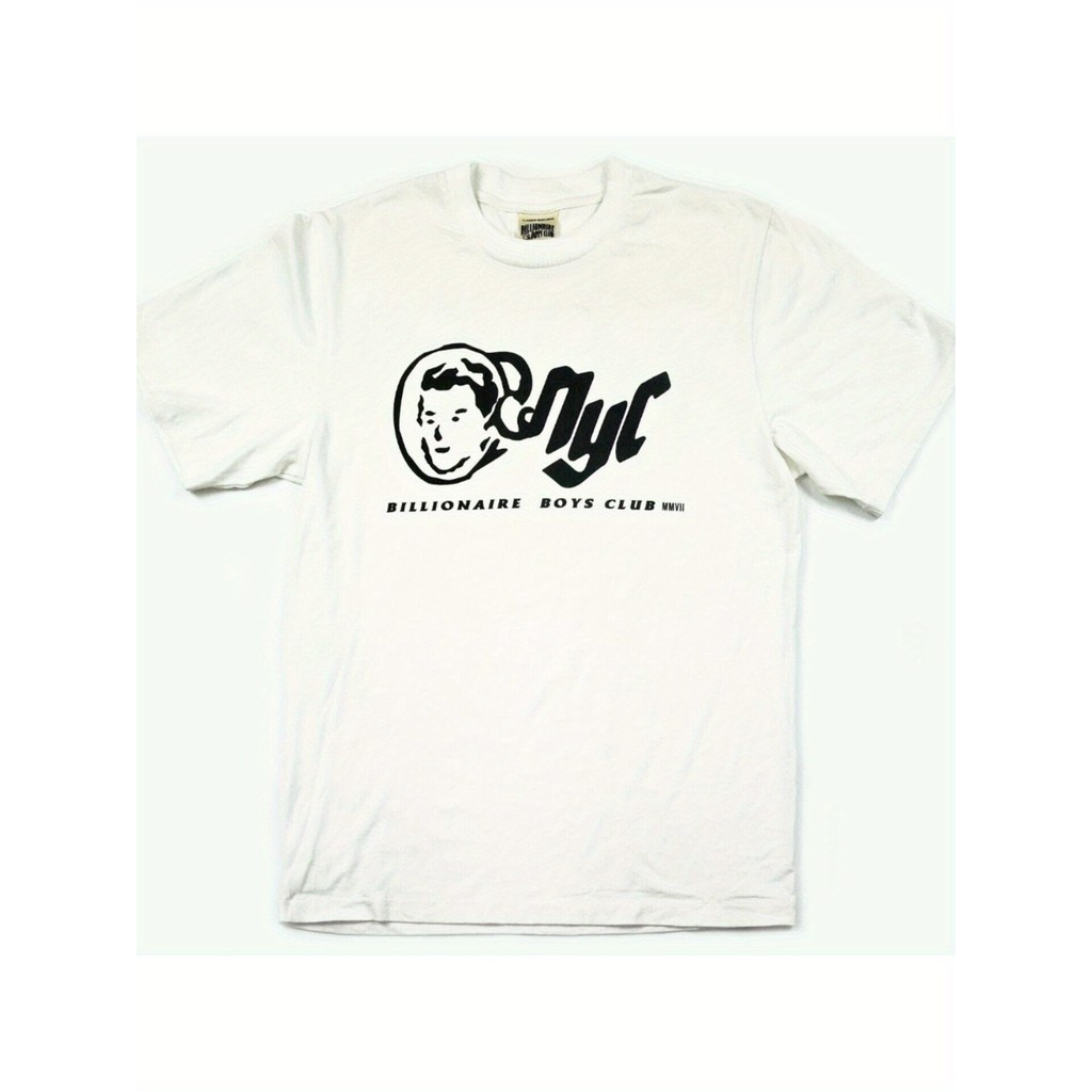 Kaos Billionaire Boys Club NYC Pria, Kaos Katun Campuran, Kaos Gaya Casual, Kaos BBC Original Lembut