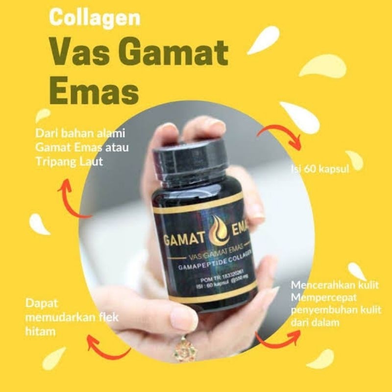 Vas gamat emas collagen obat pemutih seluruh tubuh