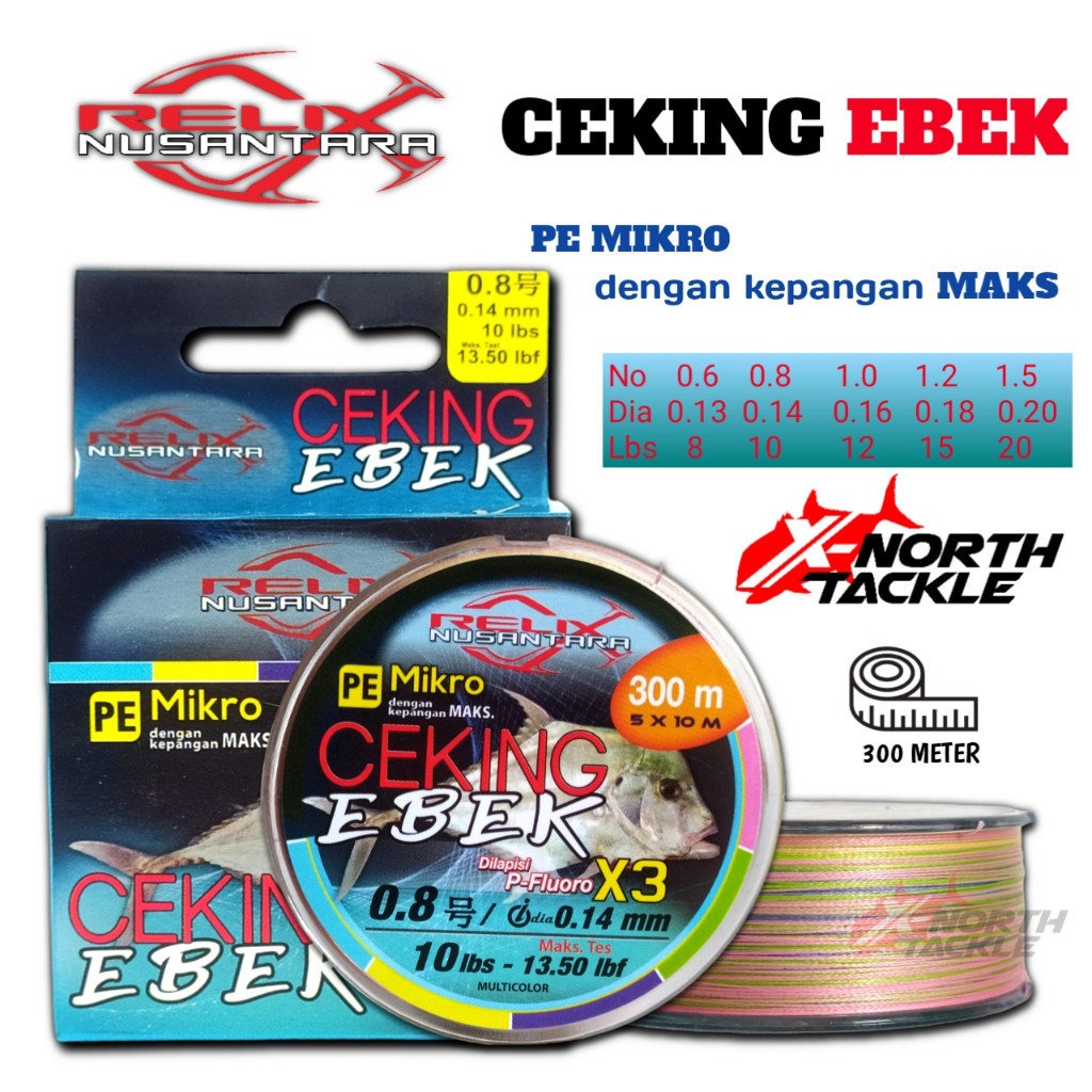 SENAR PANCING PE CEKING EBEK 300 METER PE RELIX NUSANTARA